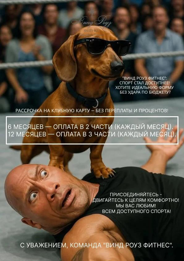 Акция на рассрочку клубной карты фитнес-центра